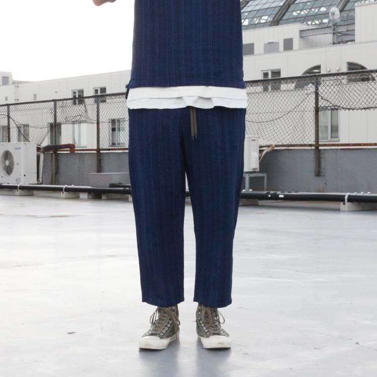 GO HEMP ダークブルー カーゴパンツ brownfloor_1135mqj