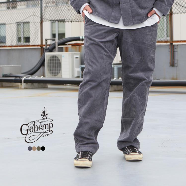 gohemp EQUIPMENT EASY PANTS コーデュロイパンツ　L GOHEMP（ゴーヘンプ） GO HEMP gohemp ボトムス パンツ EQUIPMENT EASY