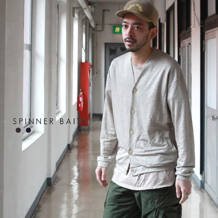 スピナーベイト Spinner Bait トップス Vネックカーディガン リバイバルリネン | SpinnerBait