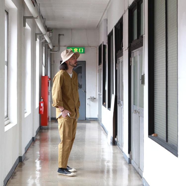 ホワイトコットンオーバーオール GO WEST ホワイトコットン