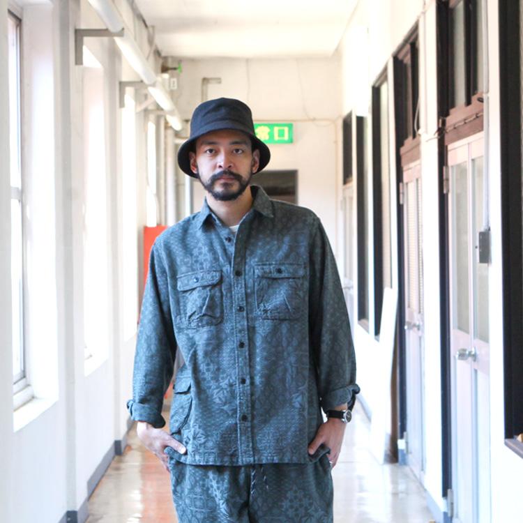 ゴーヘンプ GO HEMP gohemp トップス シャツ YETI BASIC SHIRTS / MOSQUE WINDOW JACQUARD｜brownfloor｜05