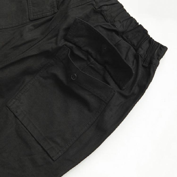 サージュデクレ スラックス パンツ ブラック SAGE DE CRET / CO/LI BACK SATIN ONE-TUCK WIDE PANTS / バックサテン
