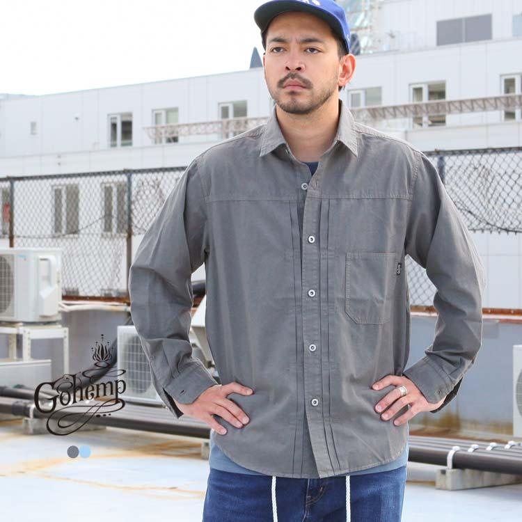 GOHEMP（ゴーヘンプ） GO HEMP gohemp トップス PLEATS WORK SHIRTS
