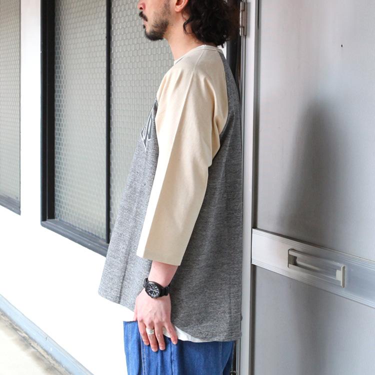 ゴーヘンプ GO HEMP gohemp トップス ロンT WIDE BASEBALL TEE / HEATHER PRINT 2023SS｜brownfloor｜12