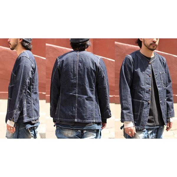 GOWEST（ゴーウエスト） NO COLLAR WORK JACKET/8oz WORK DENIM/ONE