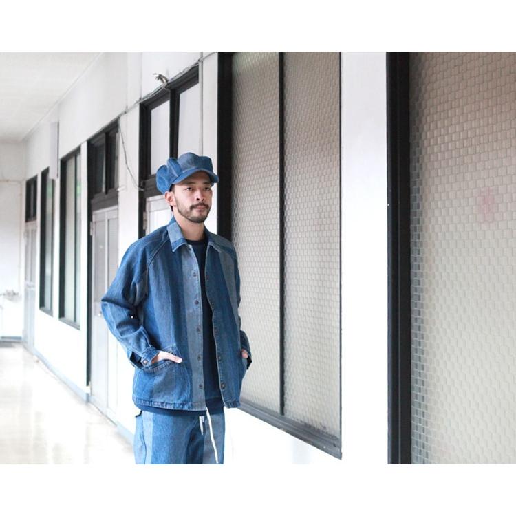 GOWEST（ゴーウエスト） GOOD FEEL COAT / DENIM STRIPE JACQUARD 