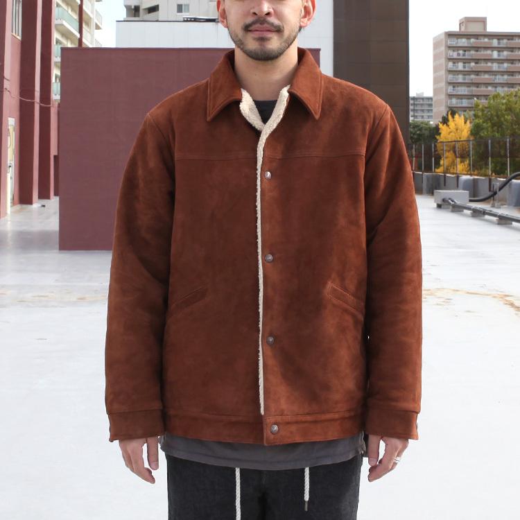 90's GO WEST ゴーウエスト スウェード4th トラッカージャケット GOWEST（ゴーウエスト） アウター ジャケット 80'S BOA JACKET / GOAT