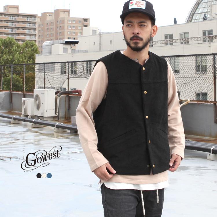 GOWEST（ゴーウエスト） アウター ベスト 80'S BOA VEST / 8W CORDUROY