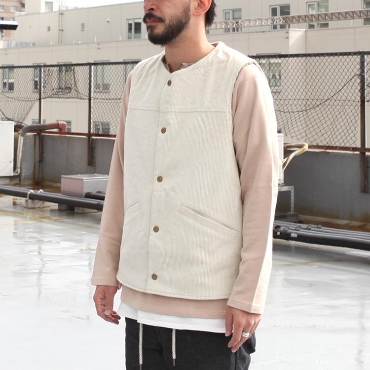 GOWEST（ゴーウエスト） アウター ベスト 80'S BOA VEST / 8W CORDUROY