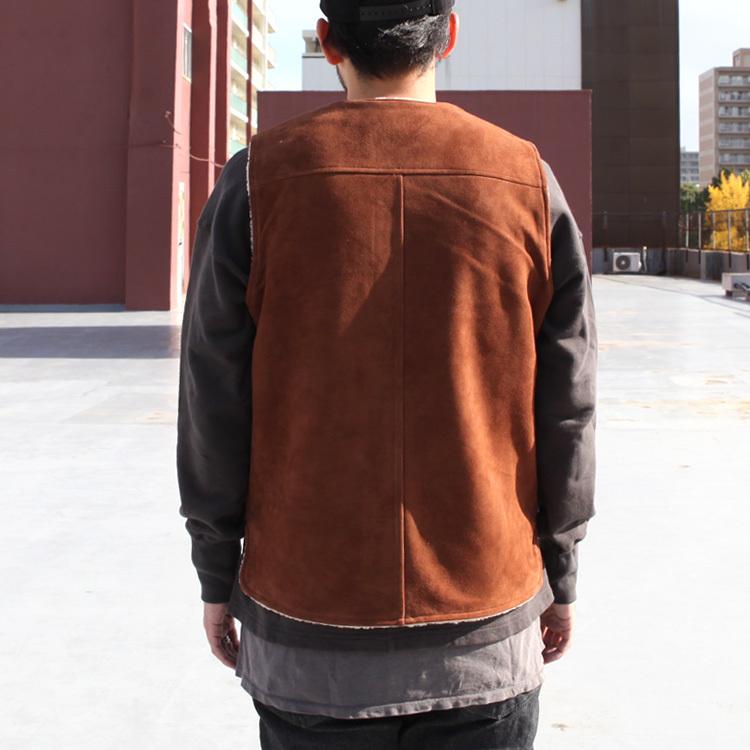 GOWEST（ゴーウエスト） アウター ベスト 80'S BOA VEST / GOAT SUEDE