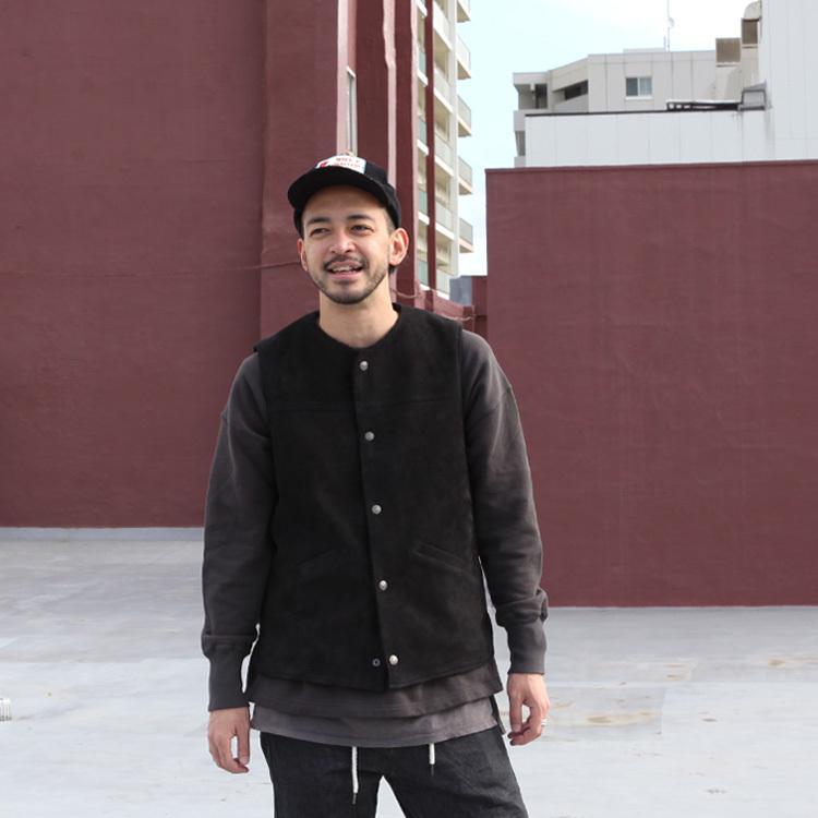 GOWEST（ゴーウエスト） アウター ベスト 80'S BOA VEST / GOAT SUEDE