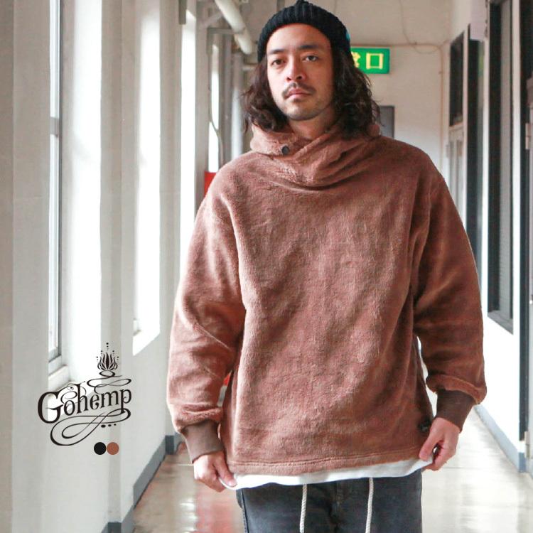 GOHEMP（ゴーヘンプ） GO HEMP gohemp トップス ボア EASY SHAWL HOODY