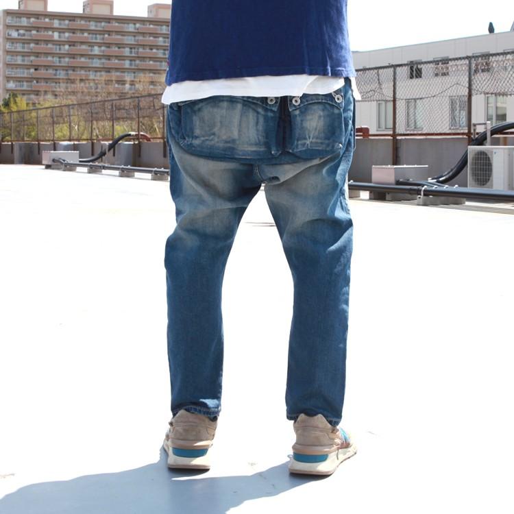 ネイタルデザイン NATAL DESIGN デニム ボトムス パンツ サルエル G55 Sarouel Flap Denim Pants -REAL DAMAGE-｜brownfloor｜19