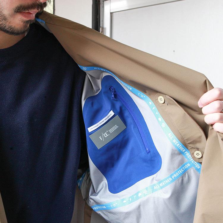 F/CE.（エフシーイー） ダブルブレステッドコート WATERPROOF WRAP