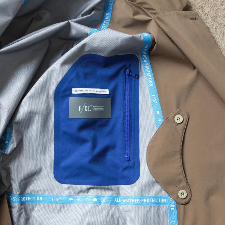 F/CE.（エフシーイー） ダブルブレステッドコート WATERPROOF WRAP
