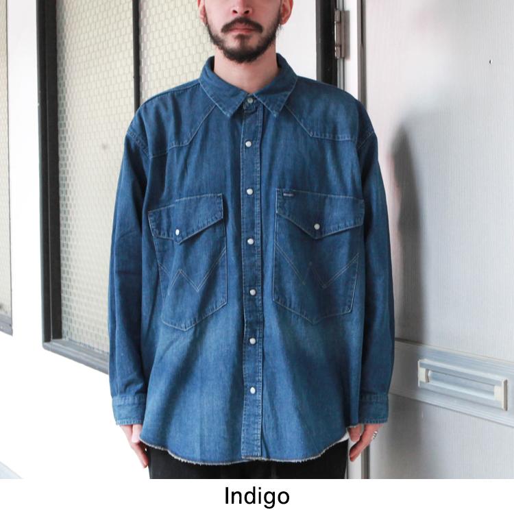 F/CE×Wrangler ウエスタンシャツ デニム オーバーサイズ 未使用 F/CE. エフシーイー トップス Wrangler ウエスタンシャツ 127MW