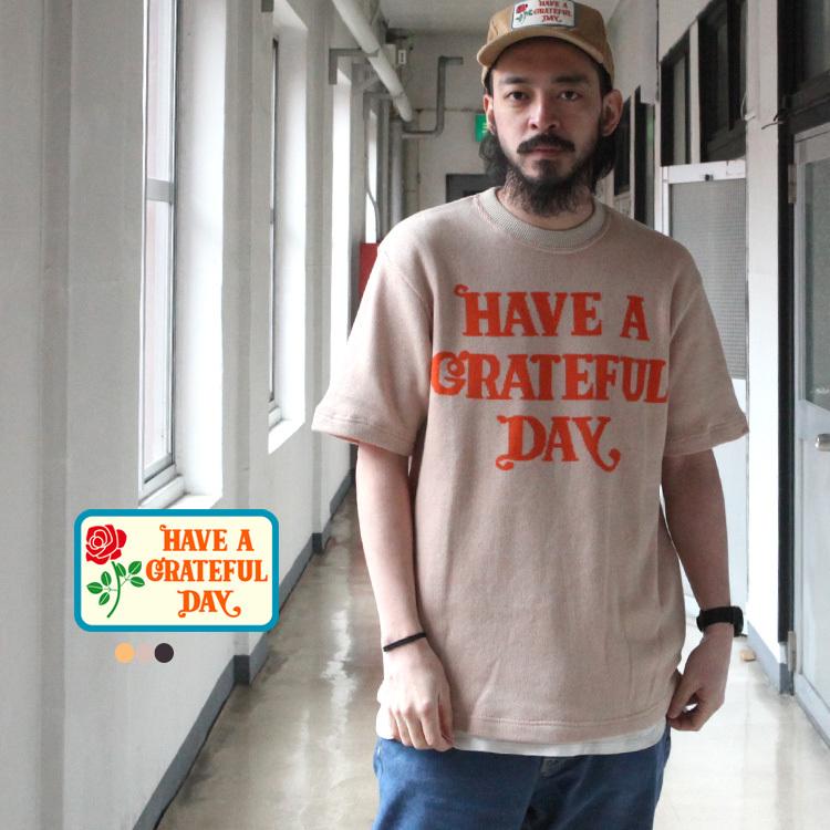 トップス HAVE A GARATEFUL DAY HAVE A GRATEFUL DAY ハブアグレイトフルデイ｜HIPPIES T-SHIRT