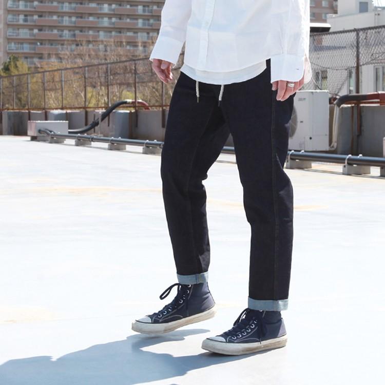 goa ブラウンパンツ サークルウォッシングデニムカーゴパンツ (ブラウン