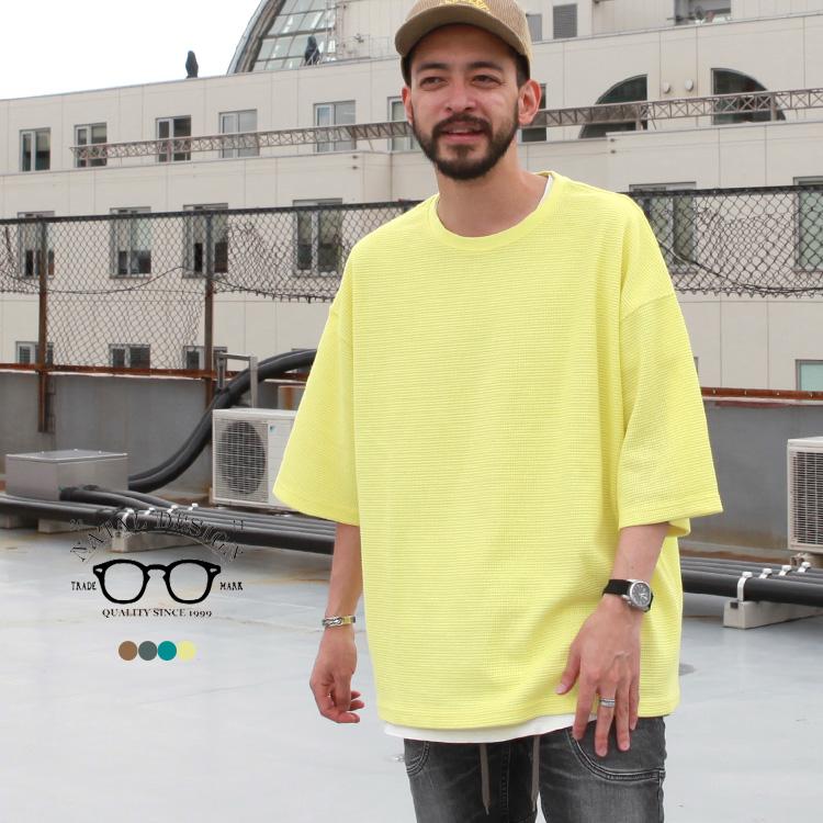 ネイタルデザイン Natal Design トップス Tシャツ Heavy Waffle Wide Tee Hh 038 Brown Floor 通販 Yahoo ショッピング