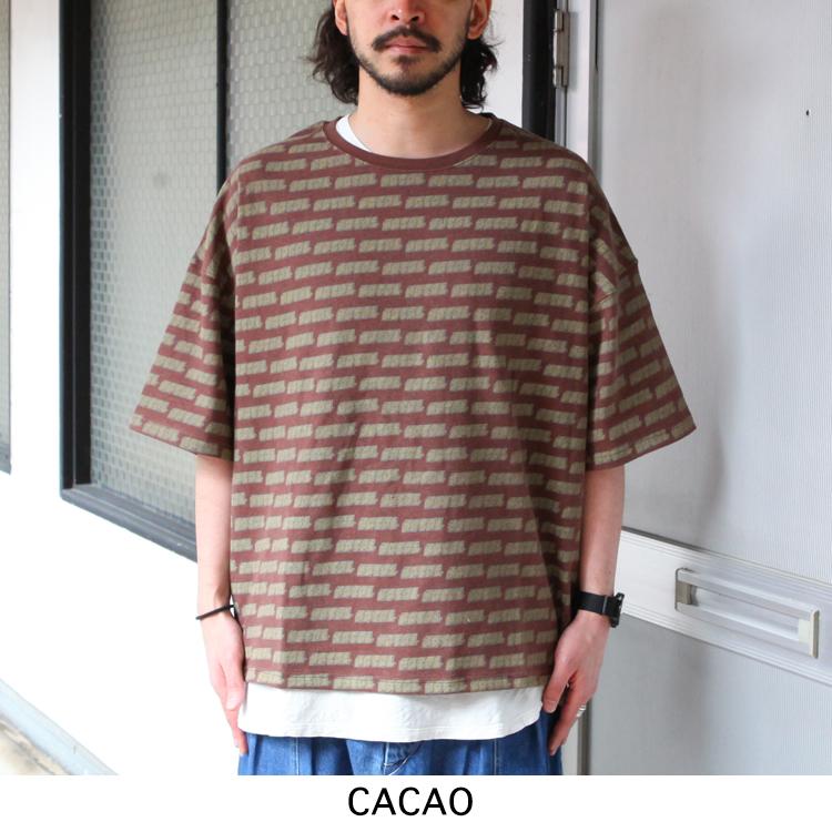 ネイタルデザイン NATAL DESIGN Tシャツ 半袖 トップス HEMP WIDE TEE FAINT PRINTED 2023SS｜brownfloor｜04