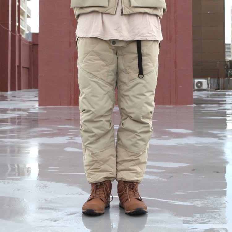 【フリーノット】ダウン　中綿　パンツ　ズボン　ベージュ norbit（ノービット） ボトムス ダウンパンツ FIELD DOWN PANTS