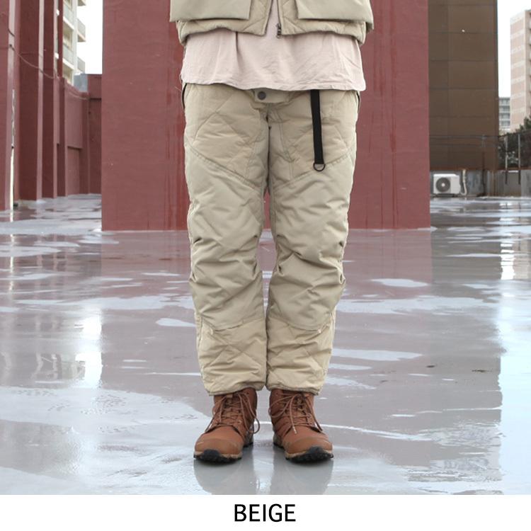 【フリーノット】ダウン　中綿　パンツ　ズボン　ベージュ norbit（ノービット） ボトムス ダウンパンツ FIELD DOWN PANTS