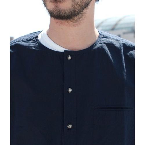 ナチュラルバイシクル Naturalbicycle トップス シャツ Cotton Linen No Collar Shirt MADE IN JAPAN series | Natural Bicycle | 11