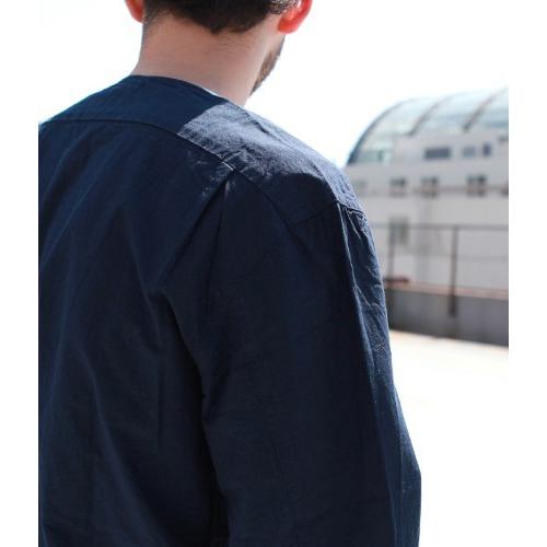 ナチュラルバイシクル Naturalbicycle トップス シャツ Cotton Linen No Collar Shirt MADE IN JAPAN series | Natural Bicycle | 13