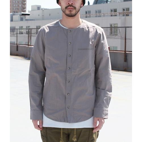 ナチュラルバイシクル Naturalbicycle トップス シャツ Cotton Linen No Collar Shirt MADE IN JAPAN series | Natural Bicycle | 16