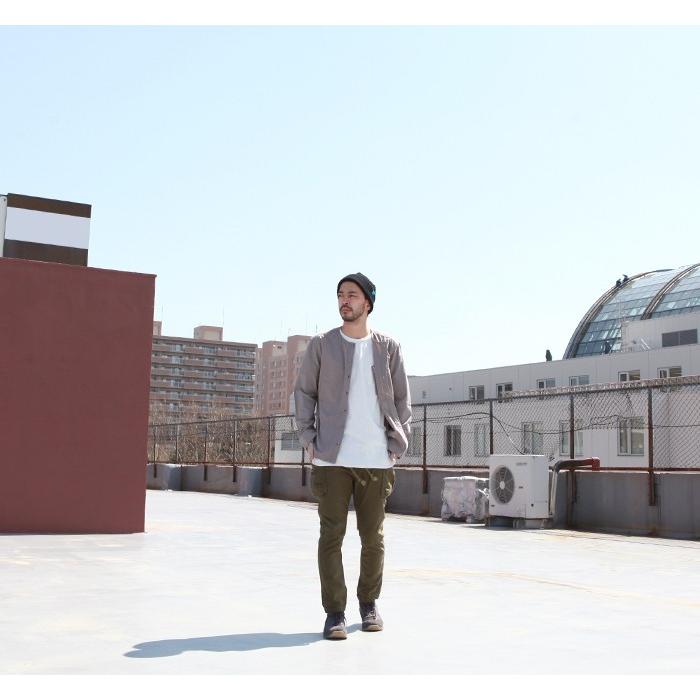 ナチュラルバイシクル Naturalbicycle トップス シャツ Cotton Linen No Collar Shirt MADE IN JAPAN series | Natural Bicycle | 06