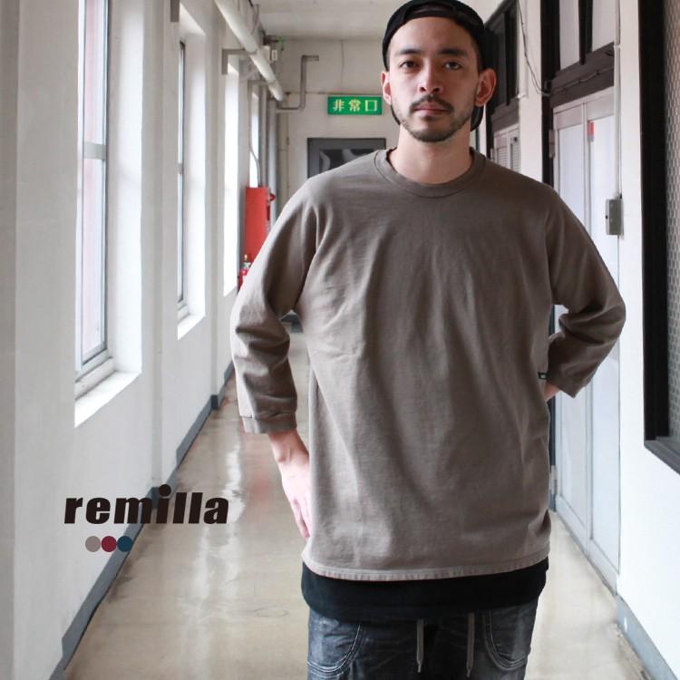 レミーラ remilla 七分 カットソー remilla レミーラ トップス コード七分スエット 2023SS : BROWN