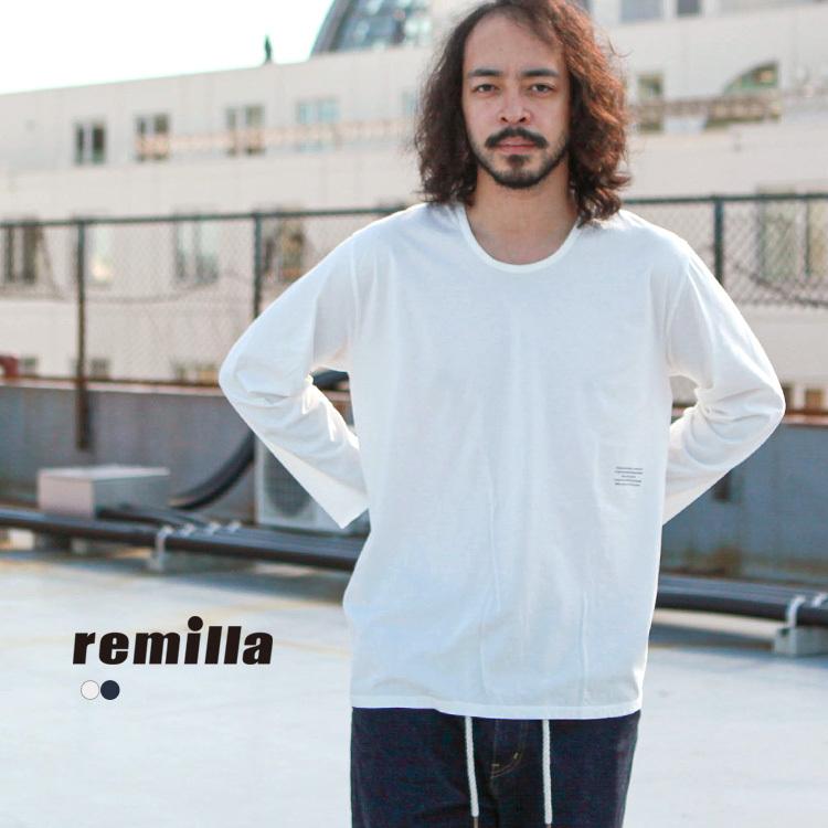 remilla（レミーラ） トップス Tシャツ Uネック九分Tee : BROWN FLOOR