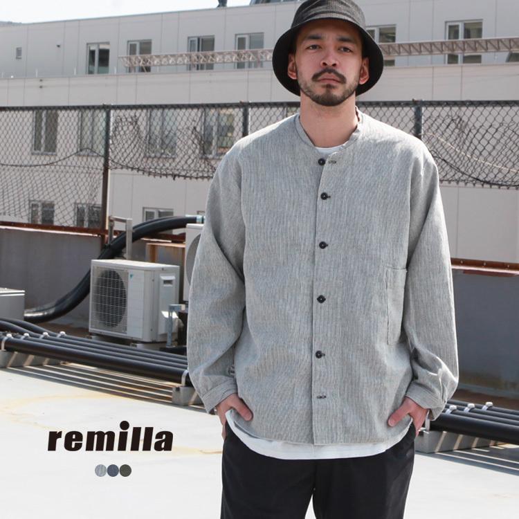 remilla レミーラ シャツ トップス ヒッコリーシャツ : BROWN remilla レミーラ シャツ トップス ヒッコリーシャツ : BROWN