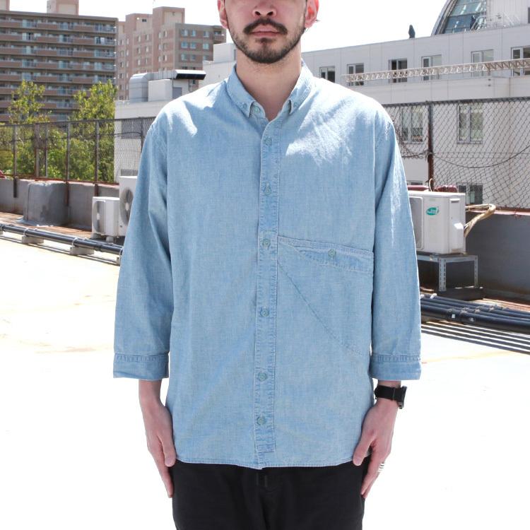 remilla（レミーラ） シャツ トップス 八分ポットシャツ : BROWN FLOOR