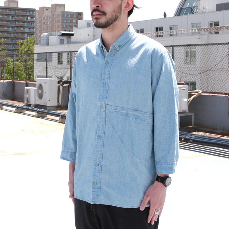 remilla（レミーラ） シャツ トップス 八分ポットシャツ : BROWN FLOOR