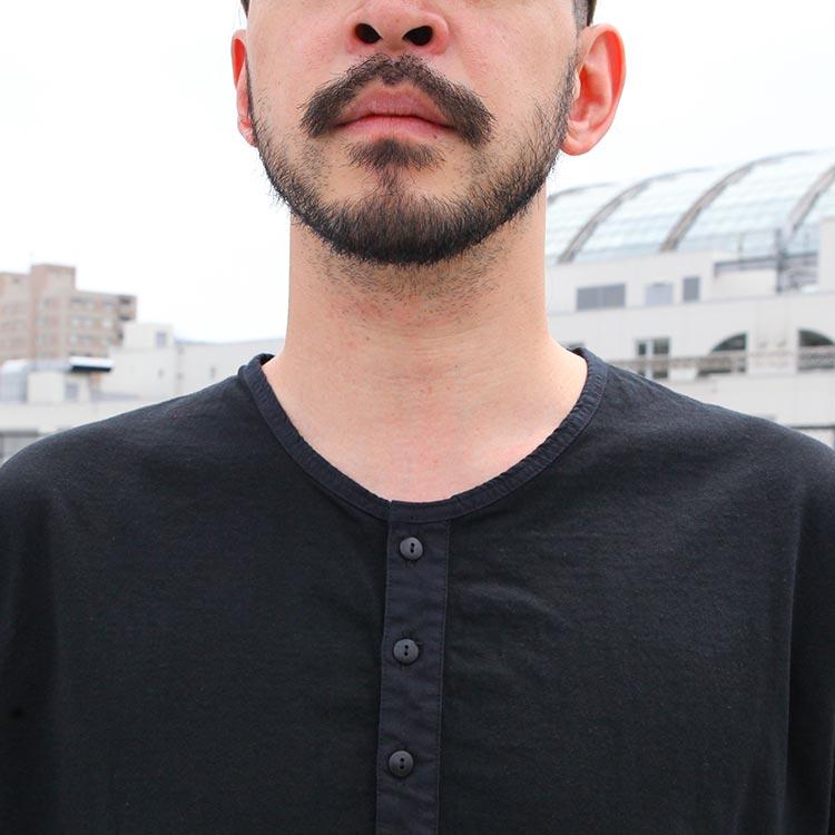 remilla（レミーラ） トップス オーバル五分ヘンリー 2024SS : BROWN