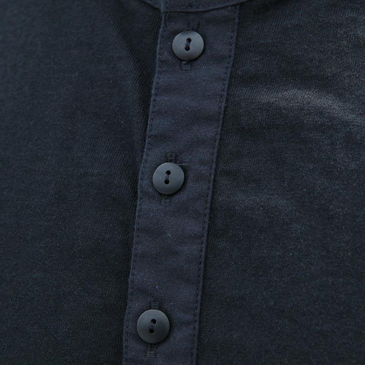 remilla（レミーラ） トップス オーバル五分ヘンリー 2024SS : BROWN