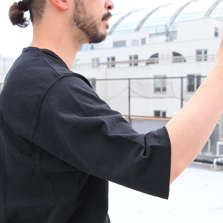 remilla（レミーラ） トップス オーバル五分ヘンリー 2024SS : BROWN