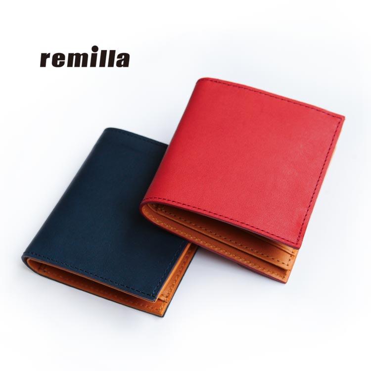新品　remilla 財布　トーンウォレット 朱色×CML 新品remilla 財布トーンウォレット 朱色×CML