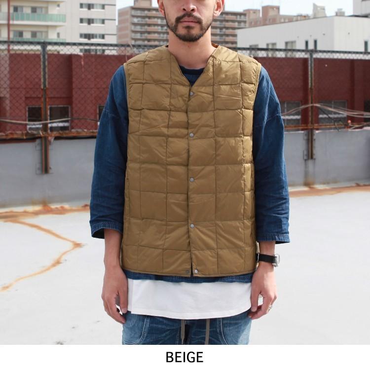 TAION タイオン ダウン インナーダウン ダウンベスト V NECK BUTTON