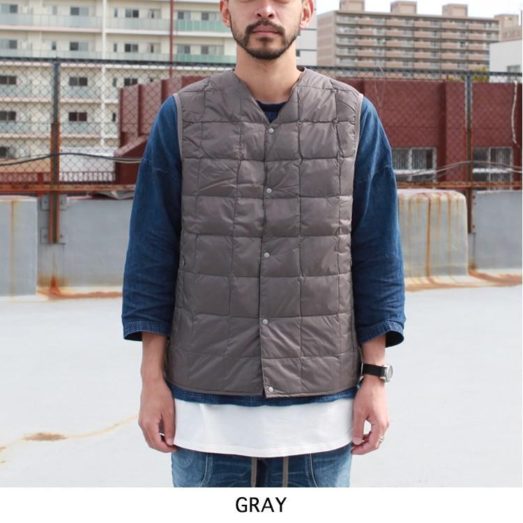 TAION タイオン ダウン インナーダウン ダウンベスト V NECK BUTTON