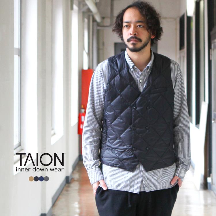 TAION タイオン ダウン インナーダウン ジレ “SNAP BUTTON W