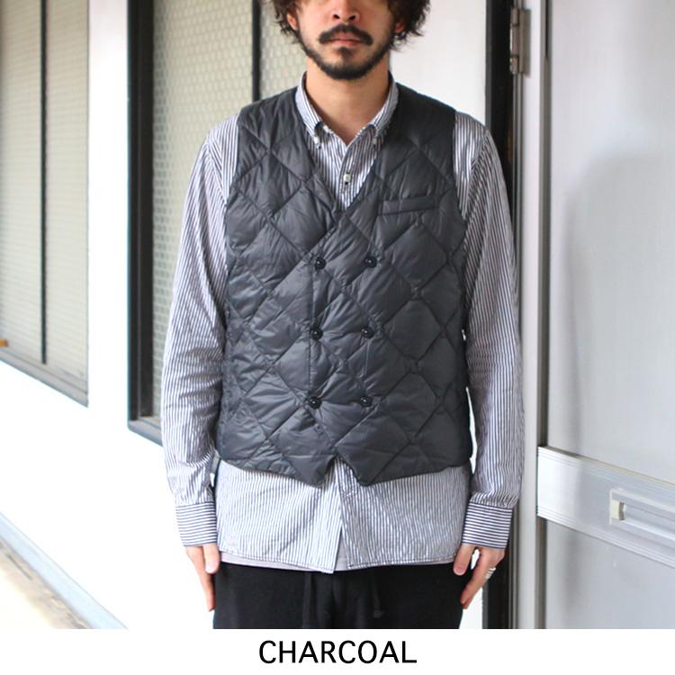 TAION タイオン ダウン インナーダウン ジレ “SNAP BUTTON W-BREASTED” DOWN GILLET｜brownfloor｜08