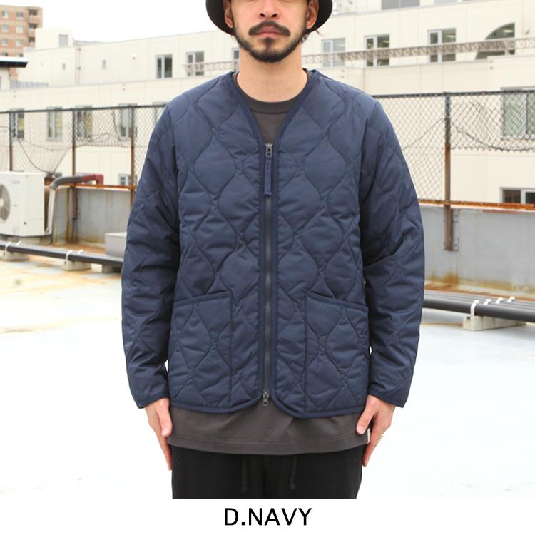 TAION（タイオン） アウター ジャケット MILITARY V NECK ZIP DOWN JKT