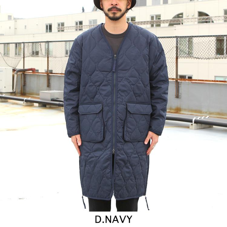 TAION（タイオン） アウター コート MILITARY V NECK ZIP DOWN COAT 