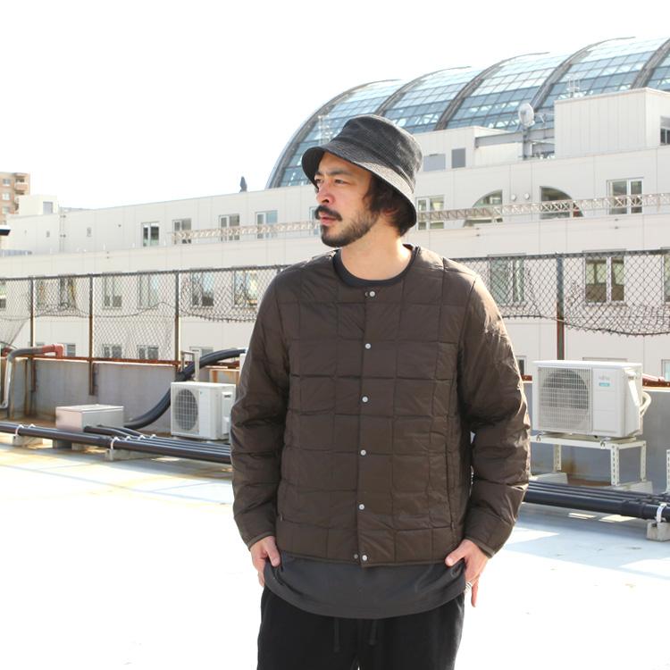 TAION タイオン ダウン インナーダウン CREW NECK BUTTON DOWN
