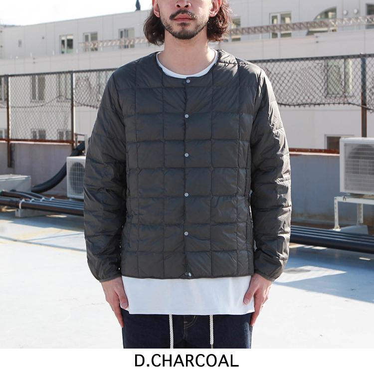TAION（タイオン） ダウン インナーダウン CREW NECK BUTTON DOWN JKT 