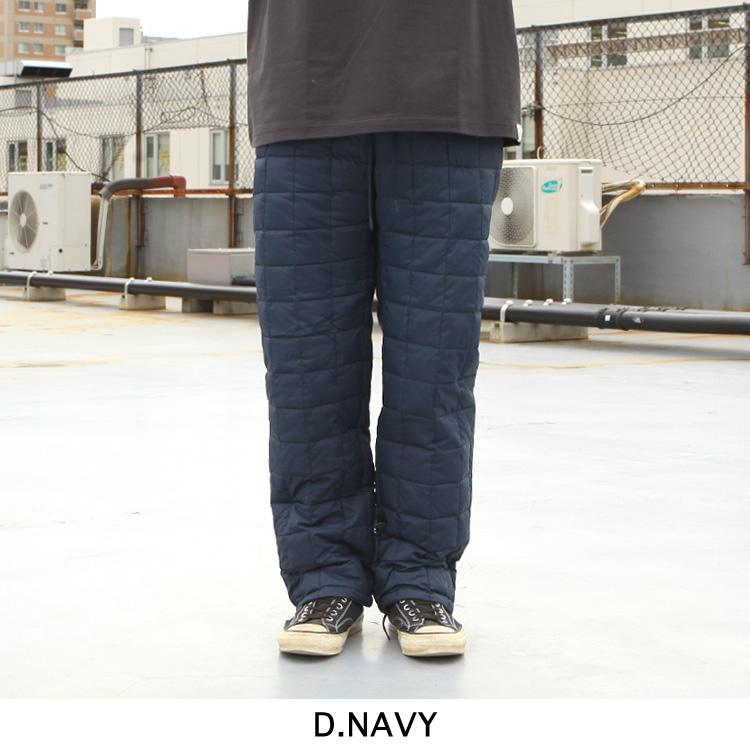 TAION（タイオン） ダウンパンツ DOWN PANTS : BROWN FLOOR - 通販