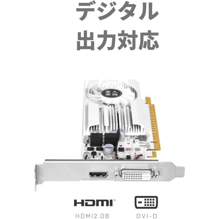 玄人志向 NVIDIA GeForce GT 1030 搭載 グラフィックボード 2GB ロー