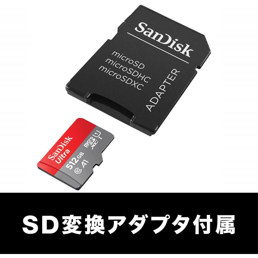 SanDisk Ultra サンディスク microSDカード 512GB SDSQUAC-512G-GH3MA